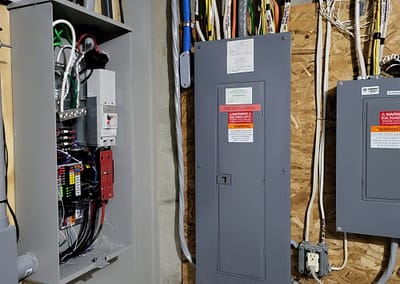 Residential Apartment Building Electrical Work, Panel and Wire Management